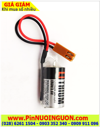 Toshiba ER3V, Pin nuôi nguồn Toshiba ER3V lithium 3.6v 1/2AA 1000mAh chính hãng_Xuất xứ Nhật